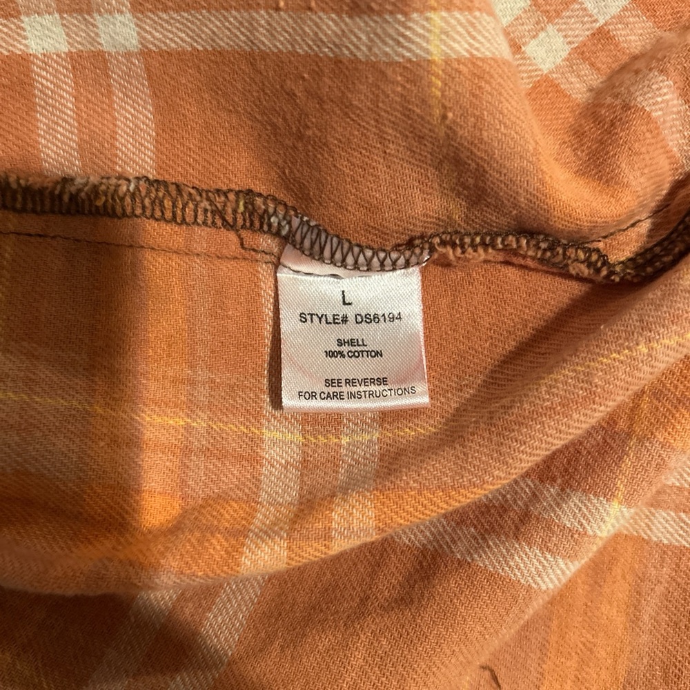 Oli & Hali Orange and Brown Plaid Dress - Picture 5 of 6